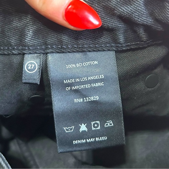 GRLFRND THE AMANDA MID RISE LOOSE BOYFRIEND JEANS Black Jeans Downtown Size 27 - Picture 15 of 16